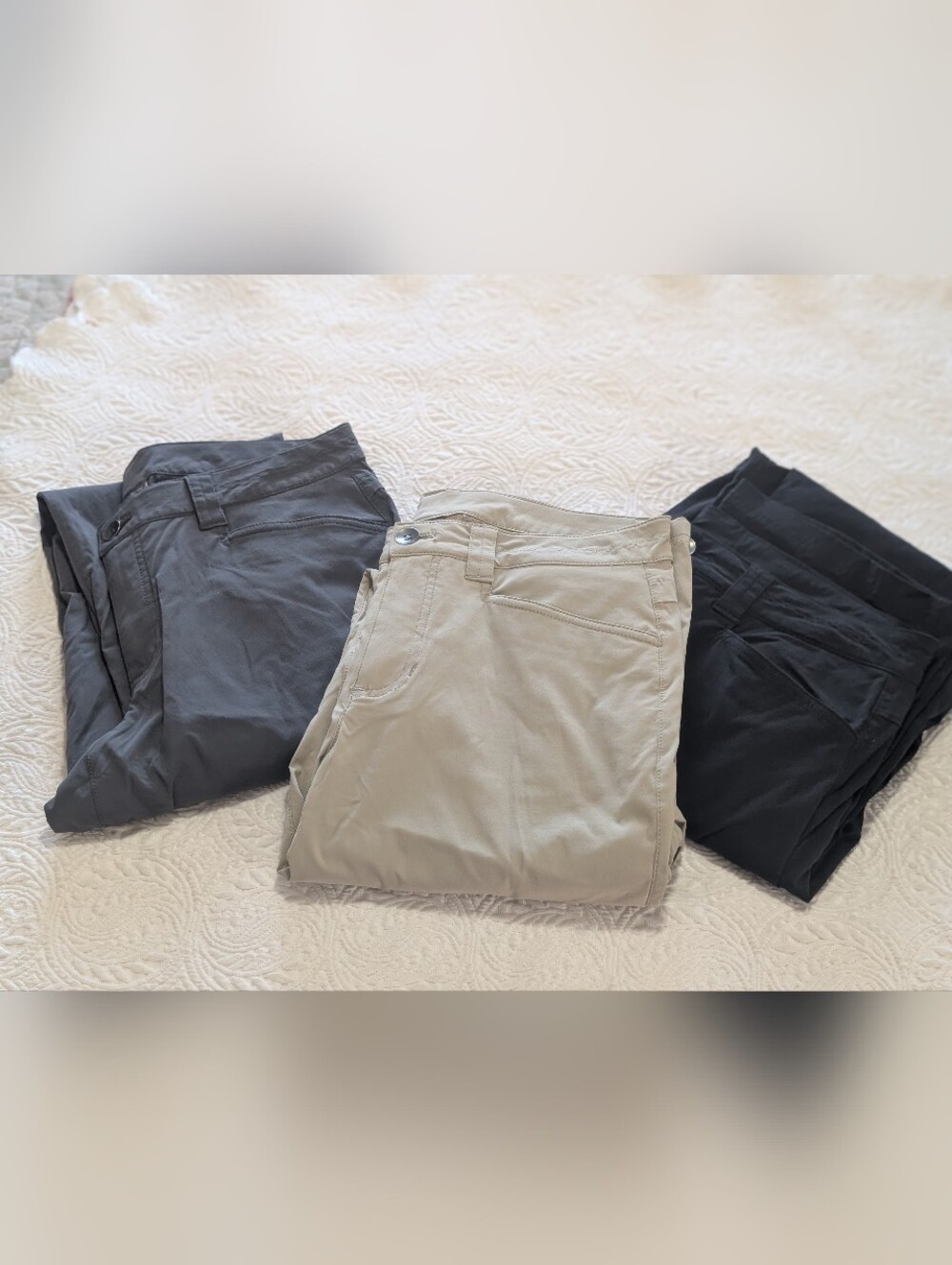 Eddie Bauer Nylon Convertible Pants Women's 6 Tall Lot of 3 Granola GORPcore